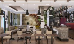 Enterijer restoran bar bistro